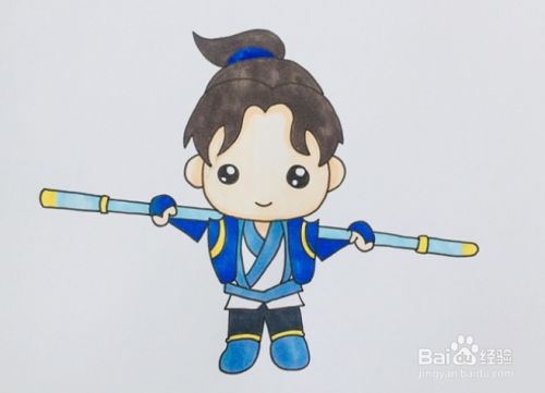 q版的至尊宝怎么画