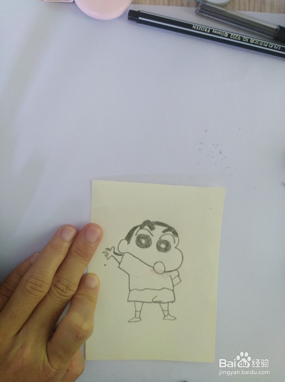 简笔画-画蜡笔小新