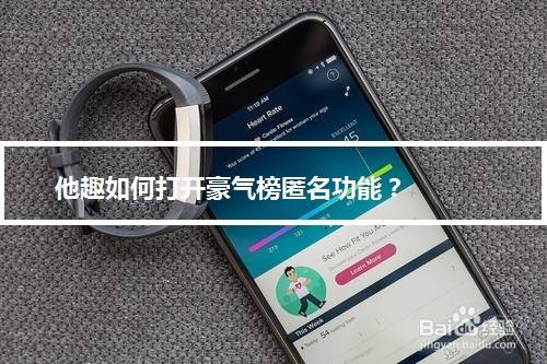 他趣如何打开豪气榜匿名功能