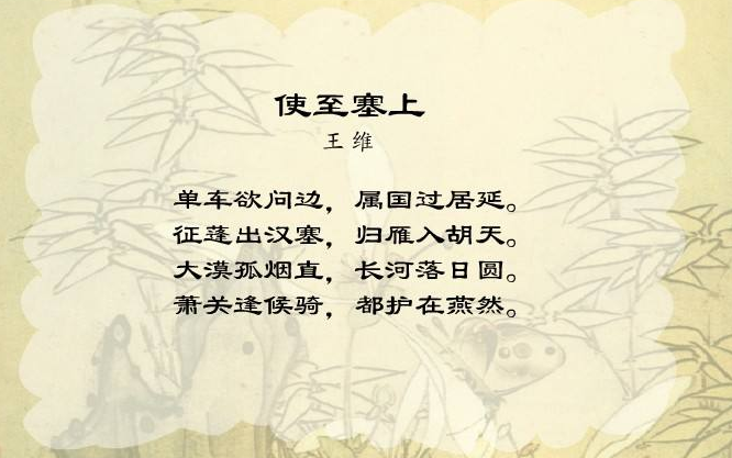 王维使至塞上的主题是啥