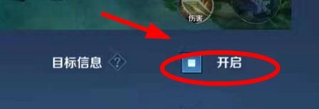 王者荣耀如何开启目标信息