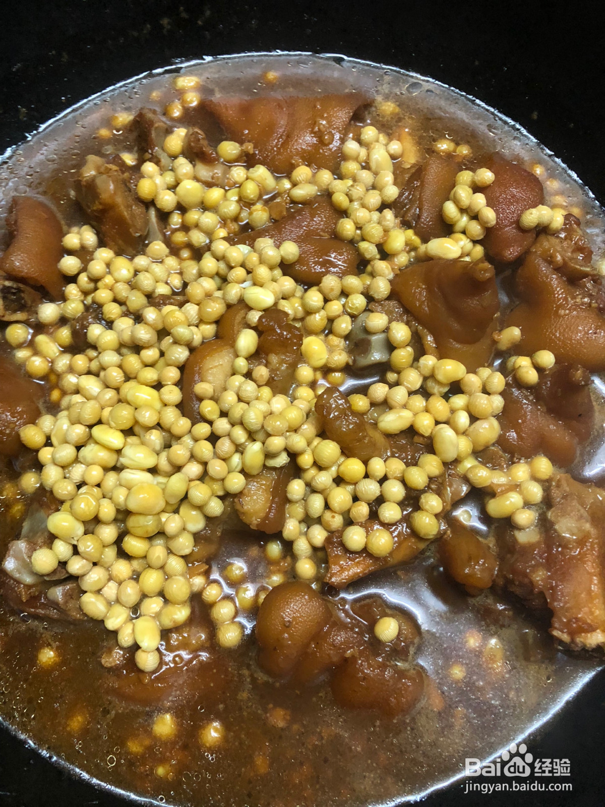 黄豆焖猪蹄香甜简易版的做法