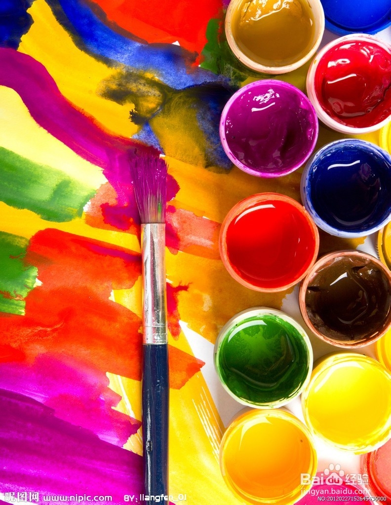 水粉盒颜料的摆放顺序