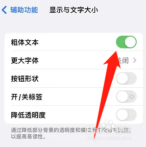 iPhone如何设置粗体文本
