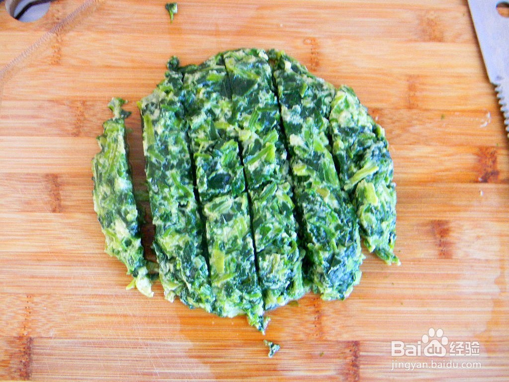 家常美味——浇汁菠菜鸡蛋糕