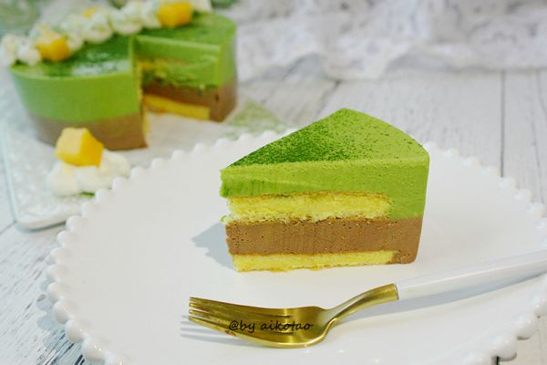 巧克力抹茶慕斯蛋糕