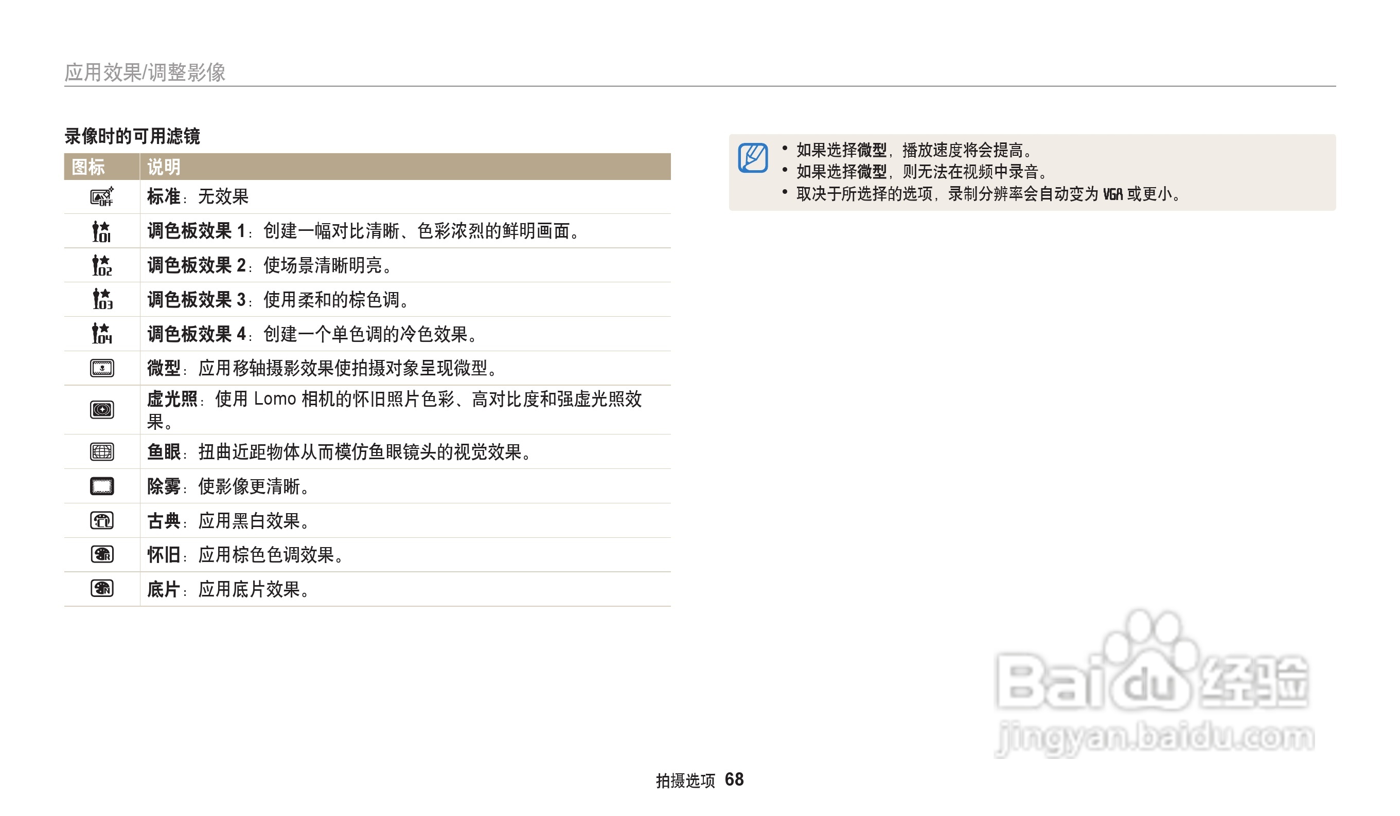 三星ES96数码相机说明书:[7]