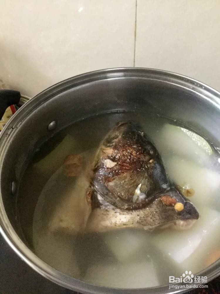 冬瓜鱼头汤的做法