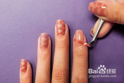 DIY裸色编织美甲