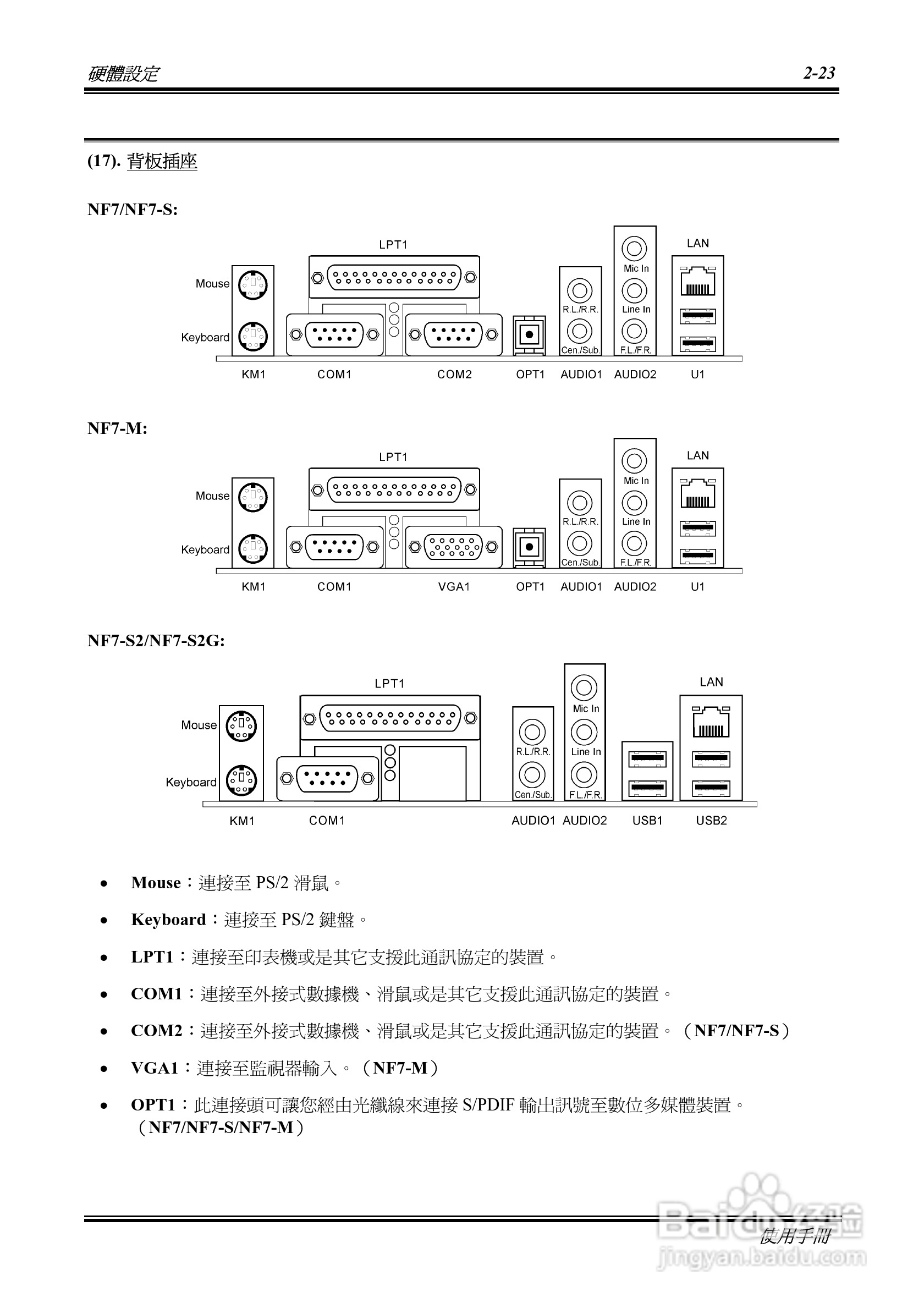 升技NF7系列主板使用手册说明书:[4]