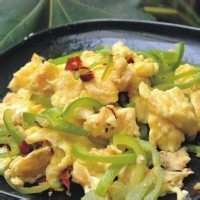 青椒炒鸡蛋、