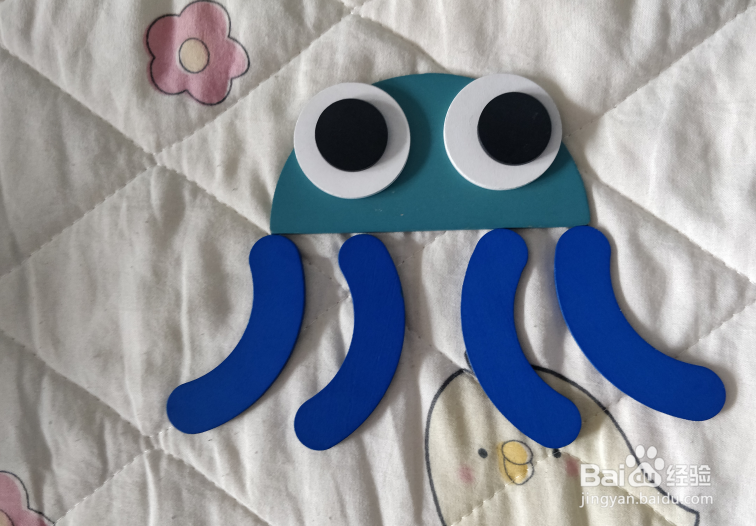 用形状积木怎么拼一只乌贼？