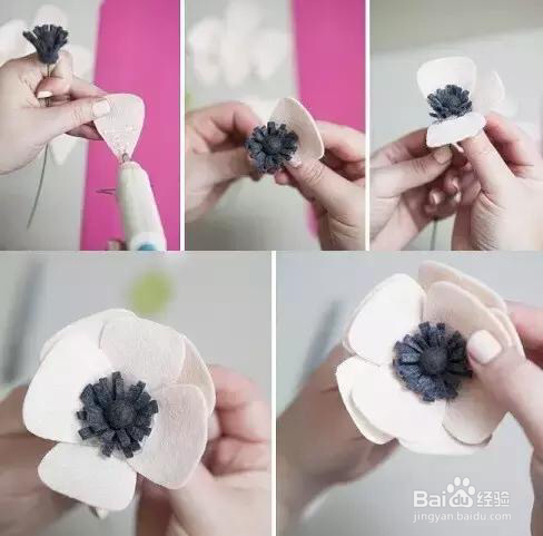 可爱的手工花