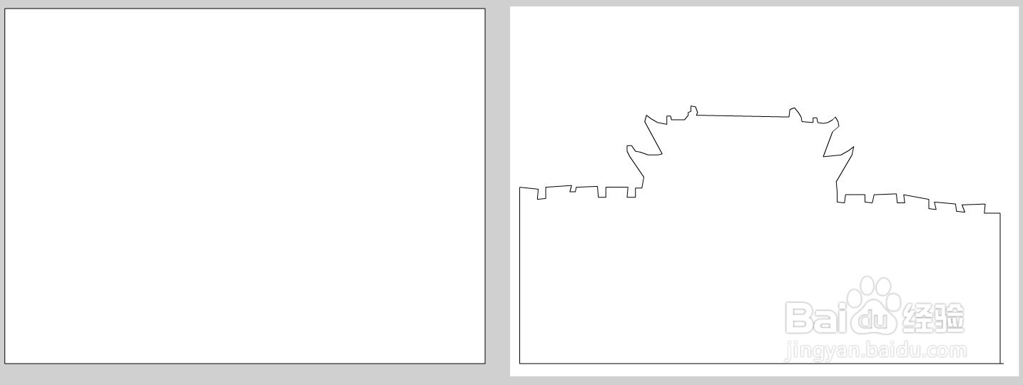 flash如何绘制一个古城的黑夜背景