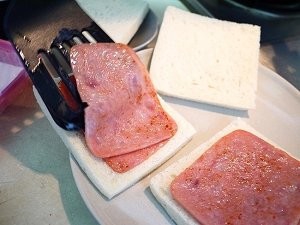 火腿芝士蛋三文治