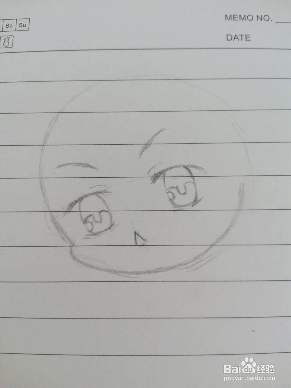 卡通Q版动漫人物头部画法