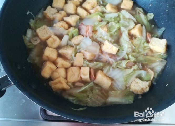 油豆腐炖白菜的做法