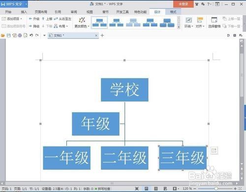 Wps文字中如何插入组织结构图
