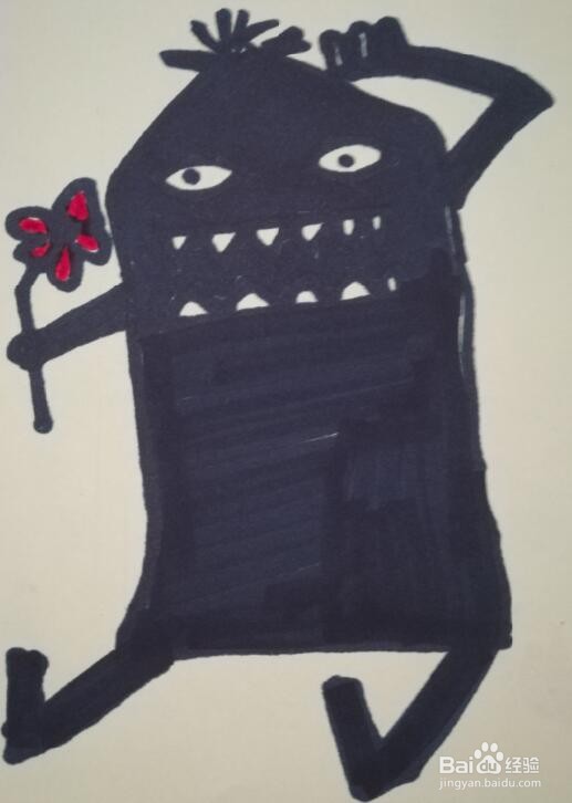 小怪兽的画法 小怪兽的简笔画