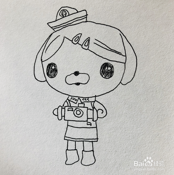 海底小纵队之达西西简笔画画法