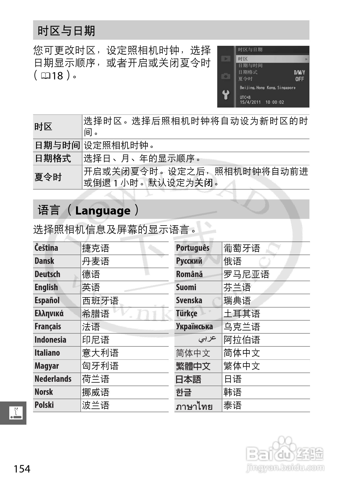 尼康Nikon 1 J1数码相机使用说明书:[18]