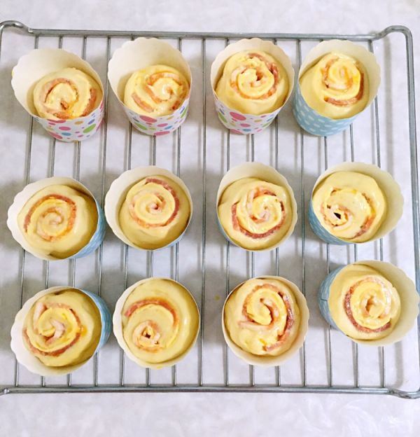 培根芝士面包卷