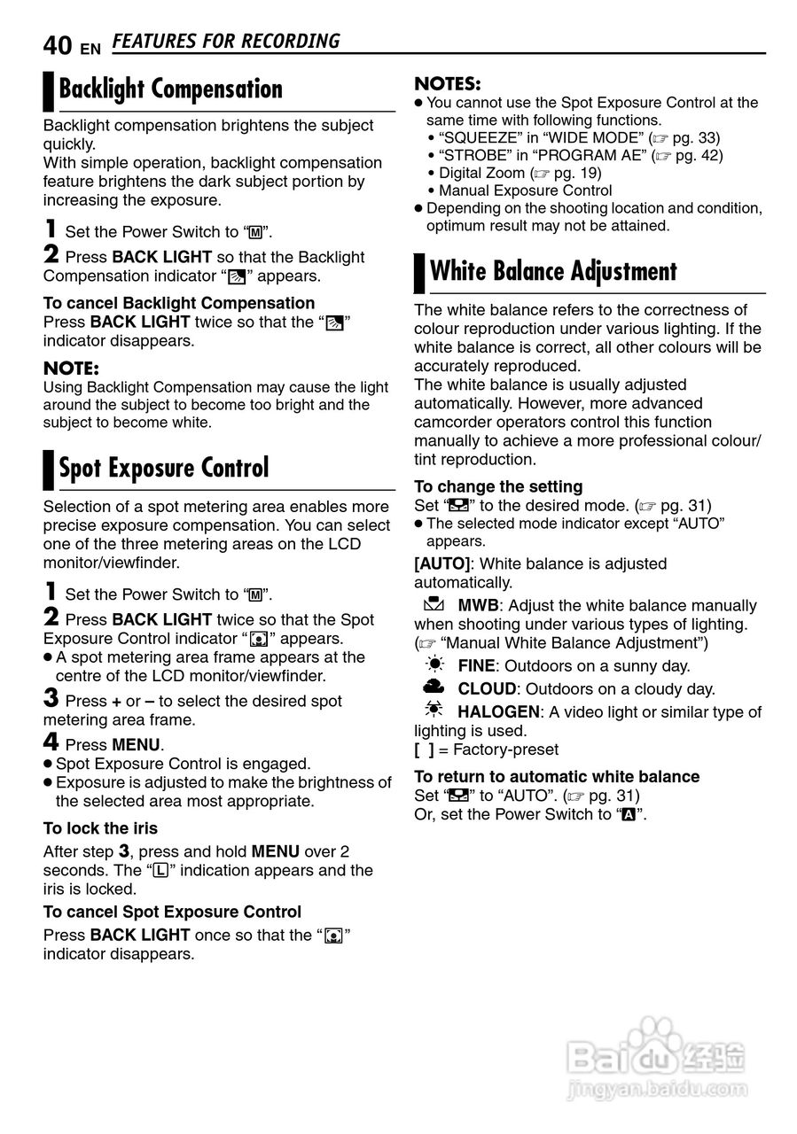 JVC GR-D290摄像机说明书:[4]