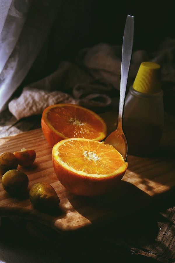 奶油水果可丽饼