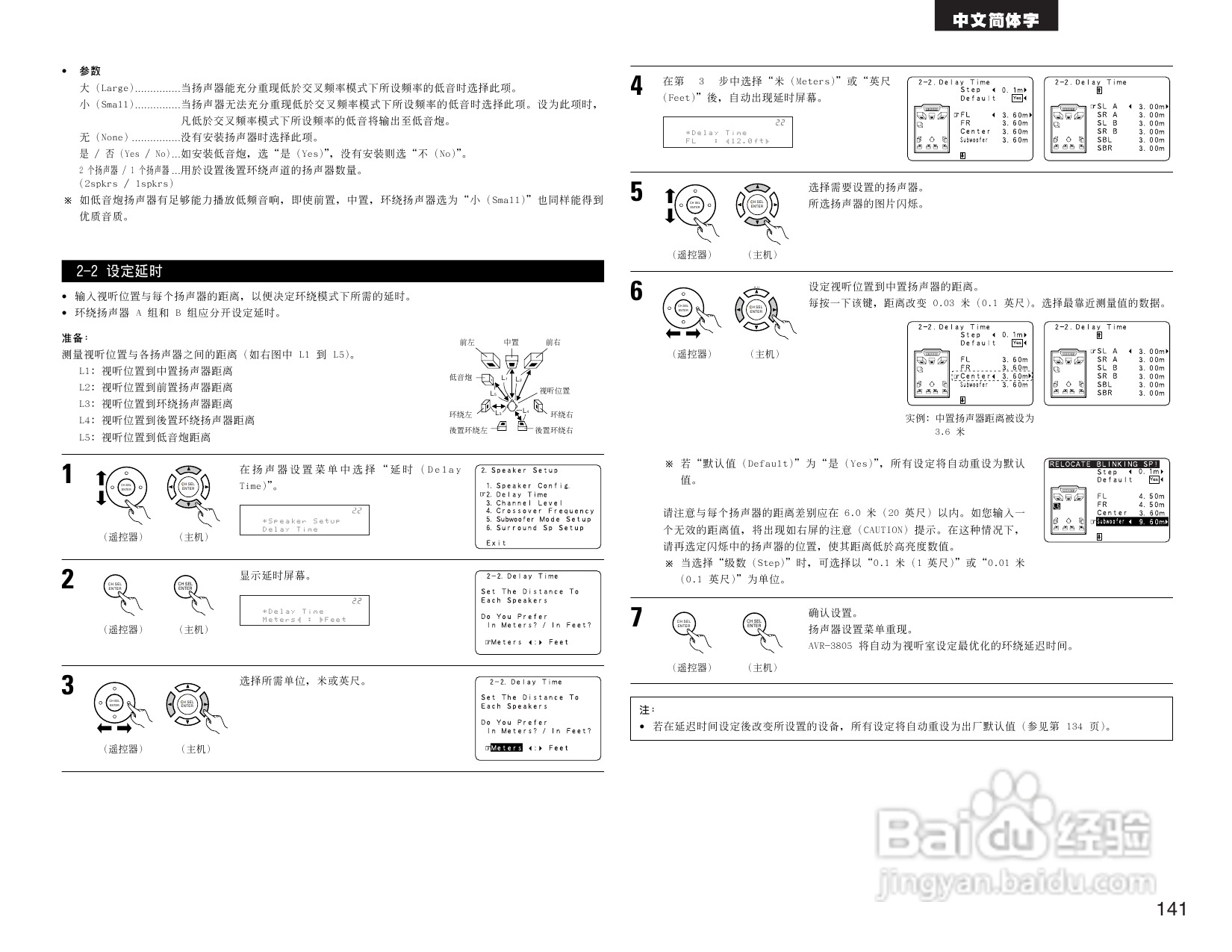 DENON AVR-3805收音环绕扩音机操作说明书:[8]