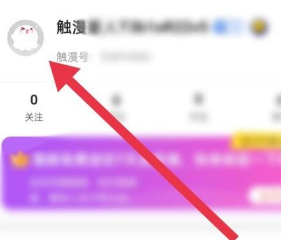 触漫如何修改个人昵称