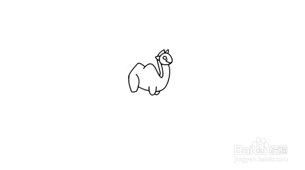 骆驼简笔画教程