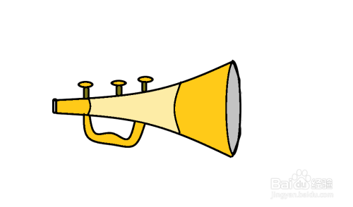 乐器之小号简笔画的画法