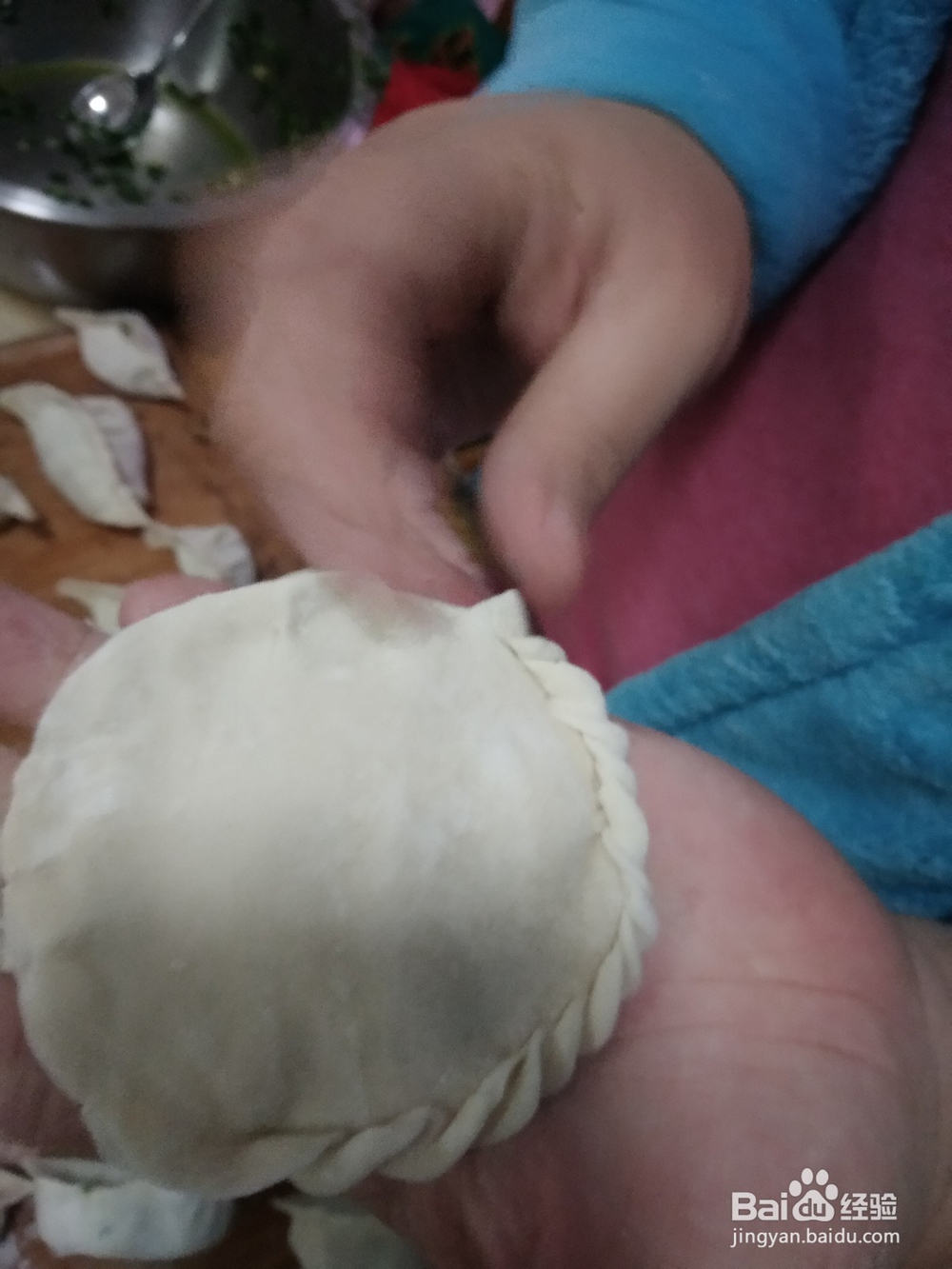 盒子饺子的包法