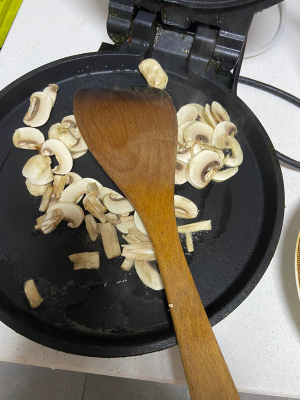 口蘑菠菜嫩鸡蛋