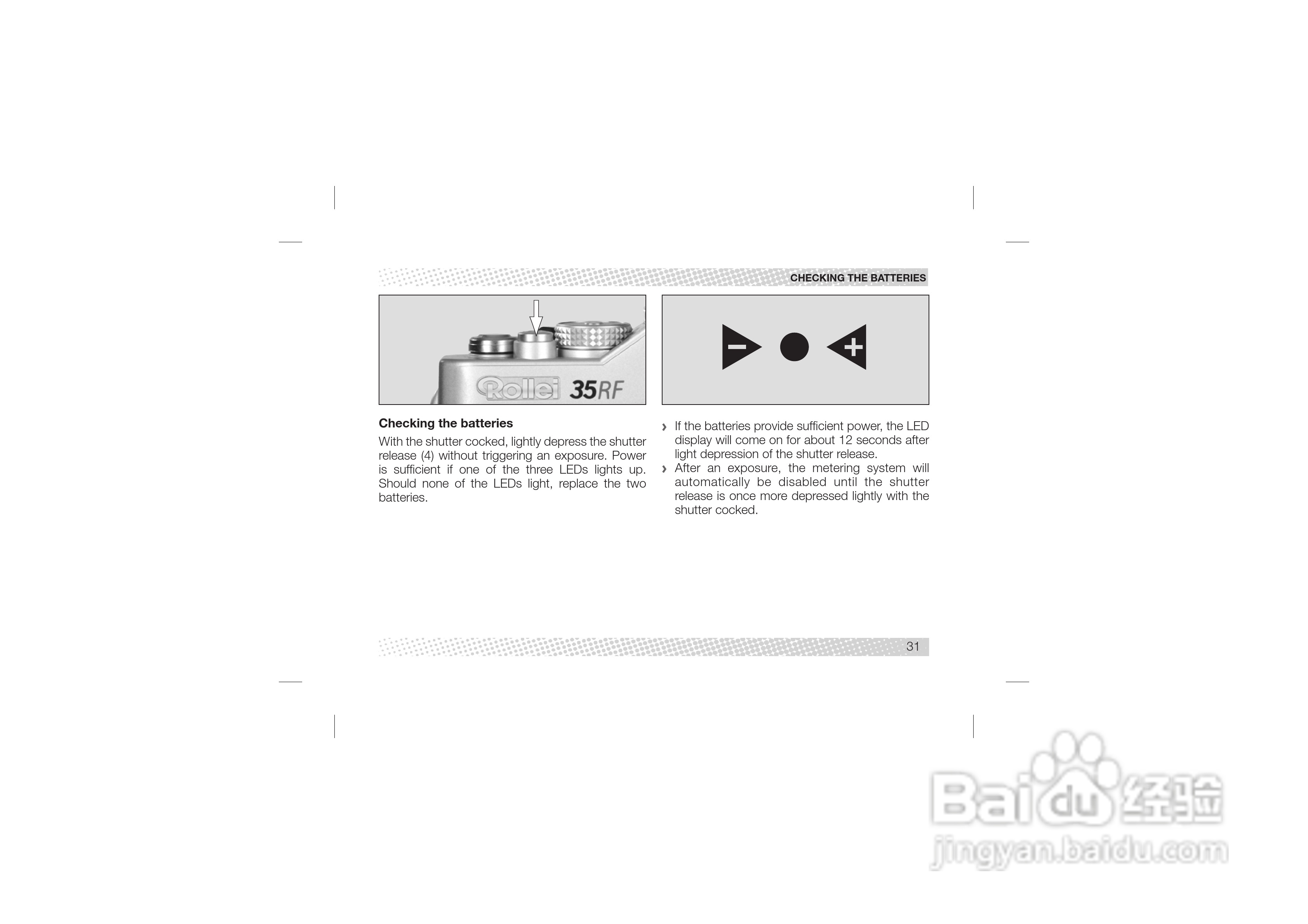 Rollei 35 RF型数码相机说明书:[4]