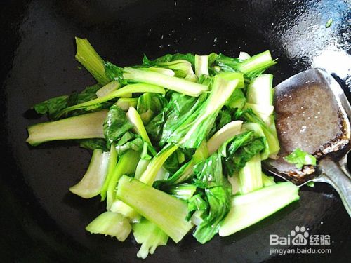 怎么做卤水豆腐炒绿叶菜