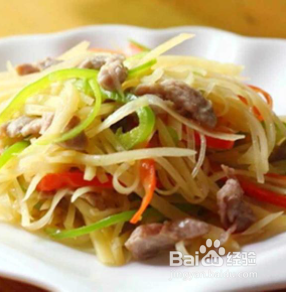 如何做土豆丝炒肉
