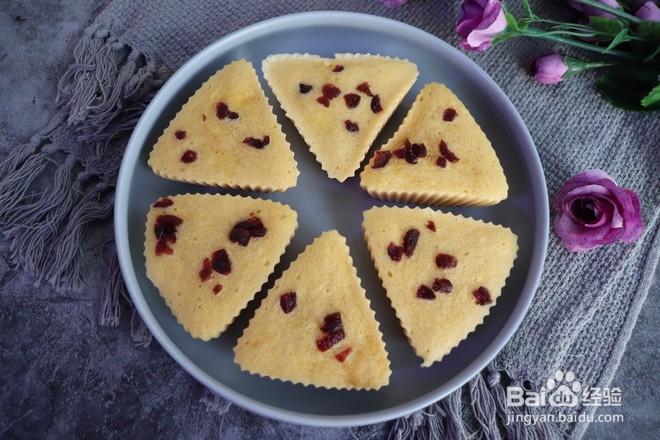 教你如何做蔓越莓蒸蛋糕