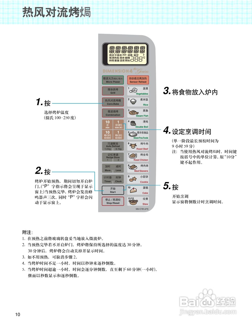 Panasonic NN-C781JFS微波炉使用说明书:[1]