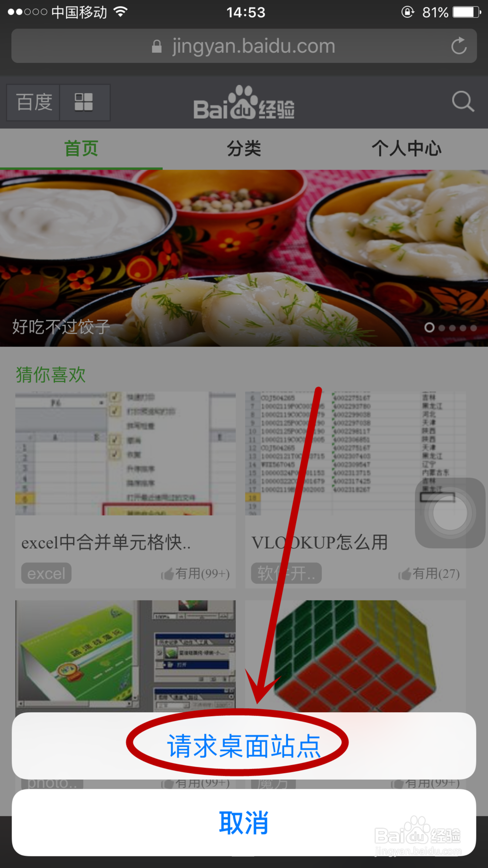 苹果手机自带浏览器Safari如何设置网页版登录