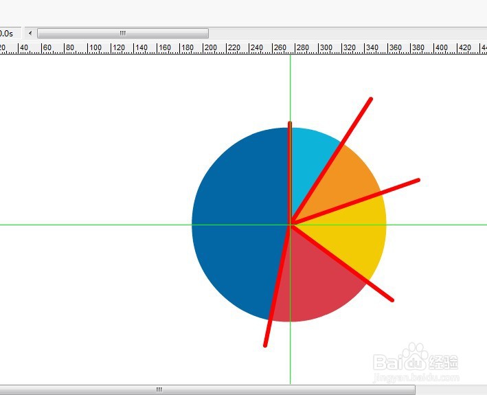 flash如何绘制一个扇形表的教程