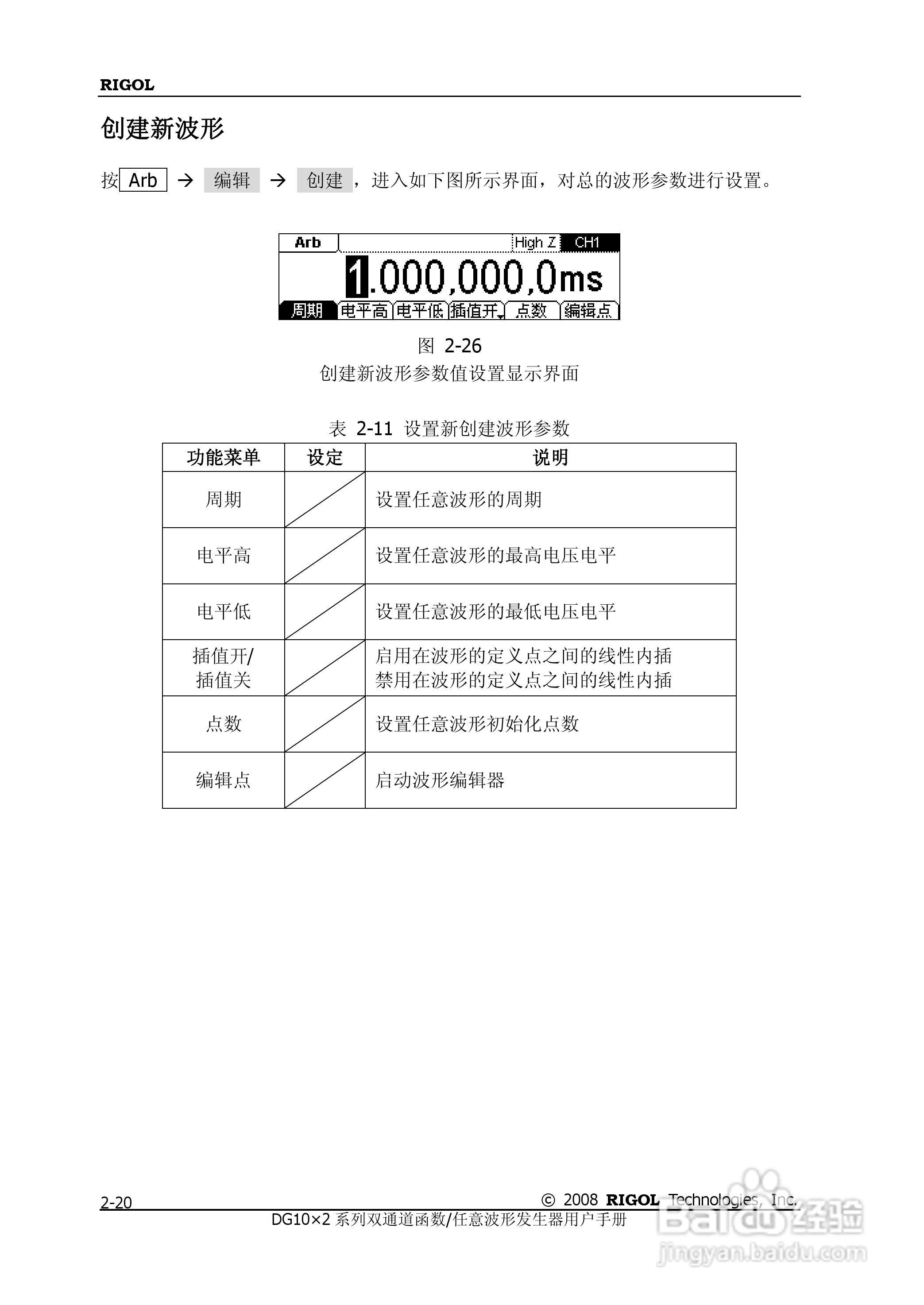 DG1012函数/任意波形发生器使用说明书:[5]