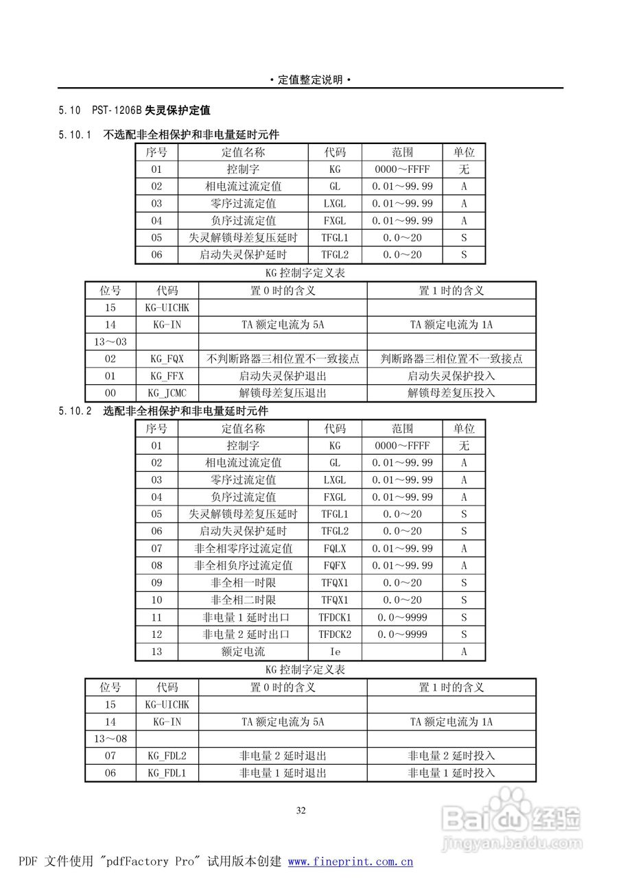 PST1200 220kV变压器保护说明书:[4]