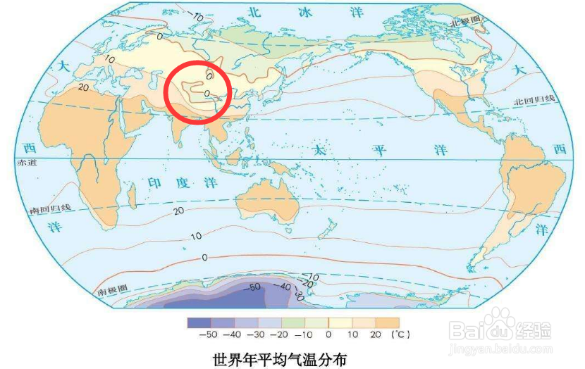 怎样学习初一地理等温线图的判读