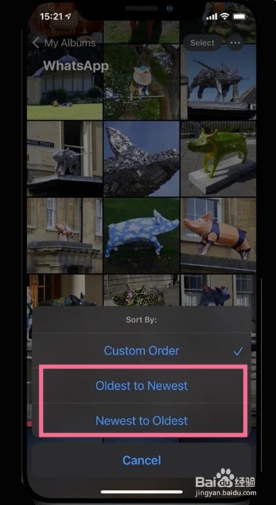 苹果13相册时间排序怎样设置