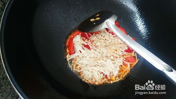 番茄金针菇怎么做