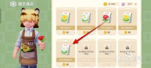 心动小镇白色马蹄莲种子如何获得