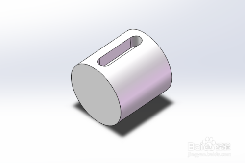 solidworks三维建模训练八十一之圆柱体直槽口