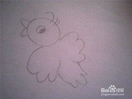 简笔画小鸟的画法：
