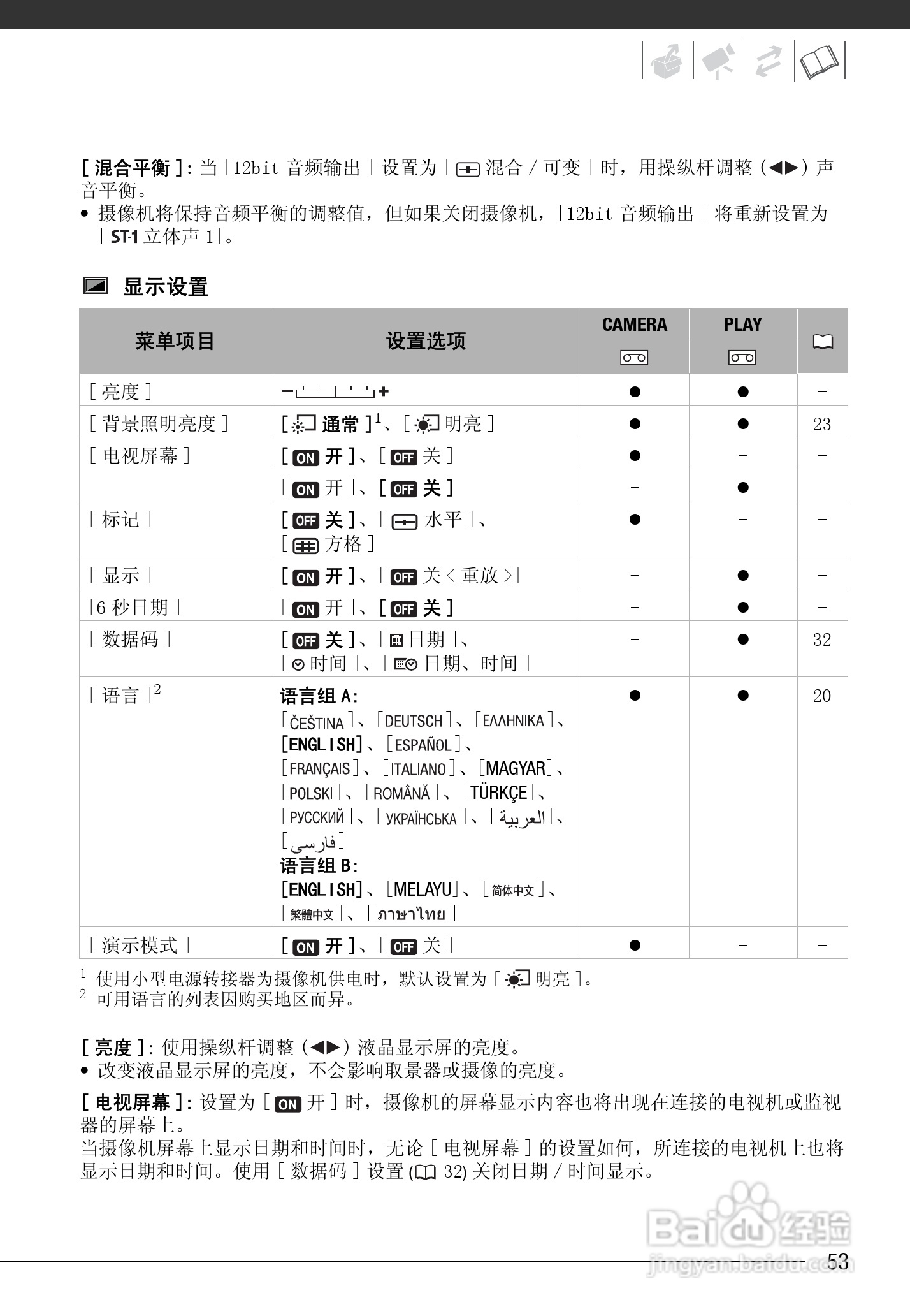 佳能MD225数码摄像机使用说明书:[6]